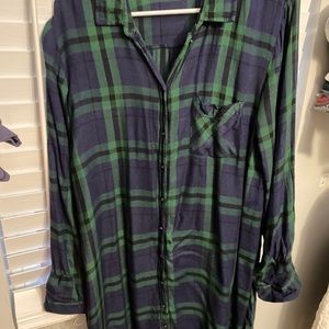 Long flannel dress